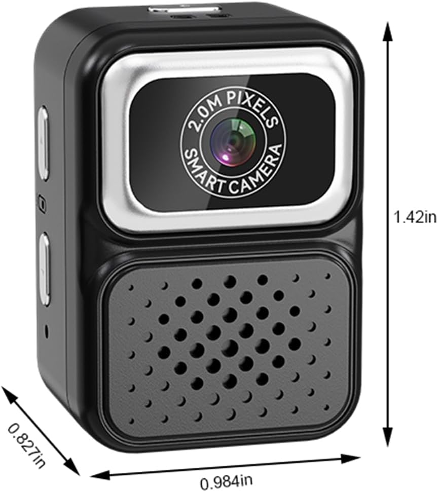 Mini Caméra Collier 2 MP avec Carte Mémoire 32 Go