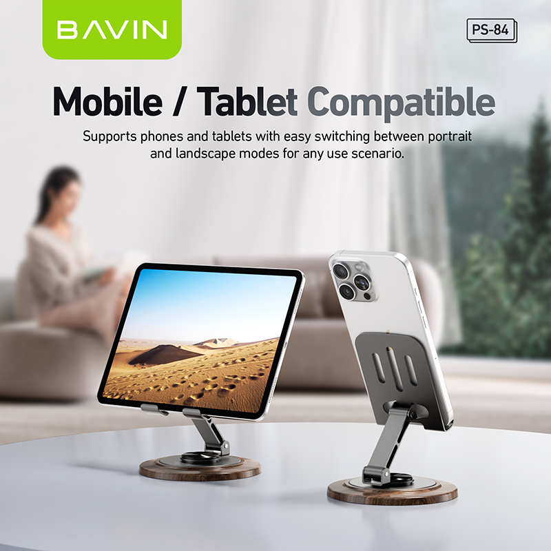 BAVIN PS84 – Support de bureau pliable 360°