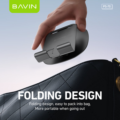 BAVIN PS70 – Support métallique 360° pour smartphone et tablette