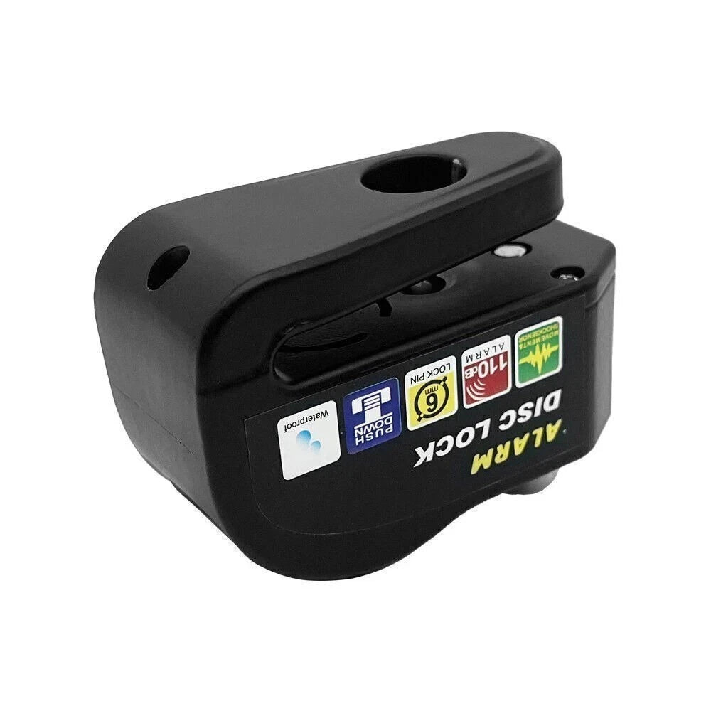 Lot de 2 antivols de disque de frein avec alarme pour moto et vélo