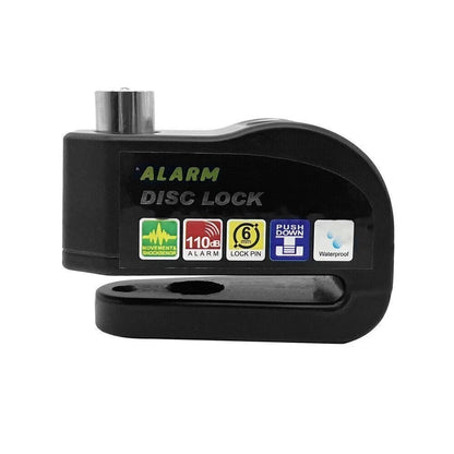 Lot de 2 antivols de disque de frein avec alarme pour moto et vélo