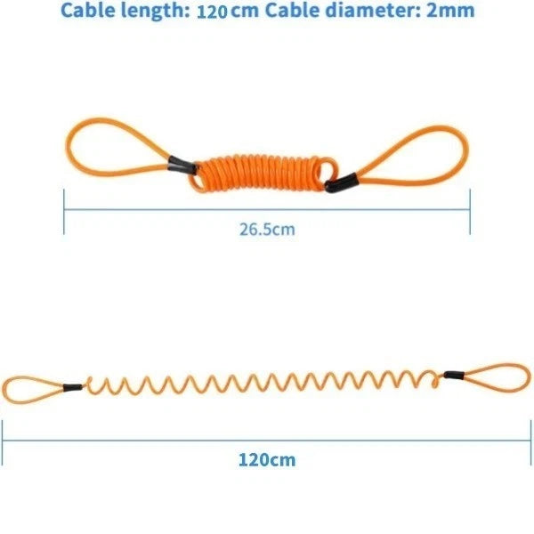 Lot de 2 antivols de disque de frein avec alarme pour moto et vélo