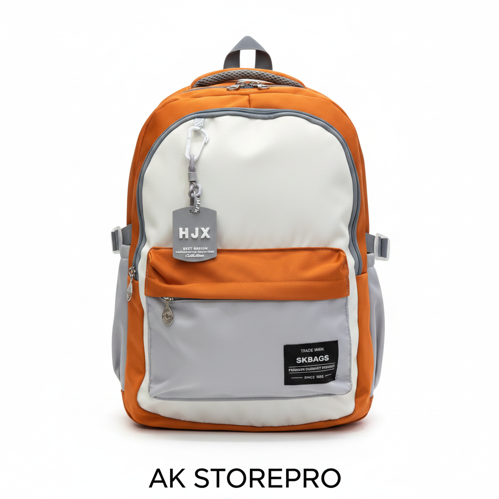 SKBAGS Orange & Gris – Vue frontale AK STOREPRO