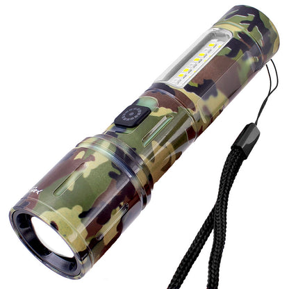 Lampe torche LED rechargeable USB-C X Balong BL-603M – Zoom et métal