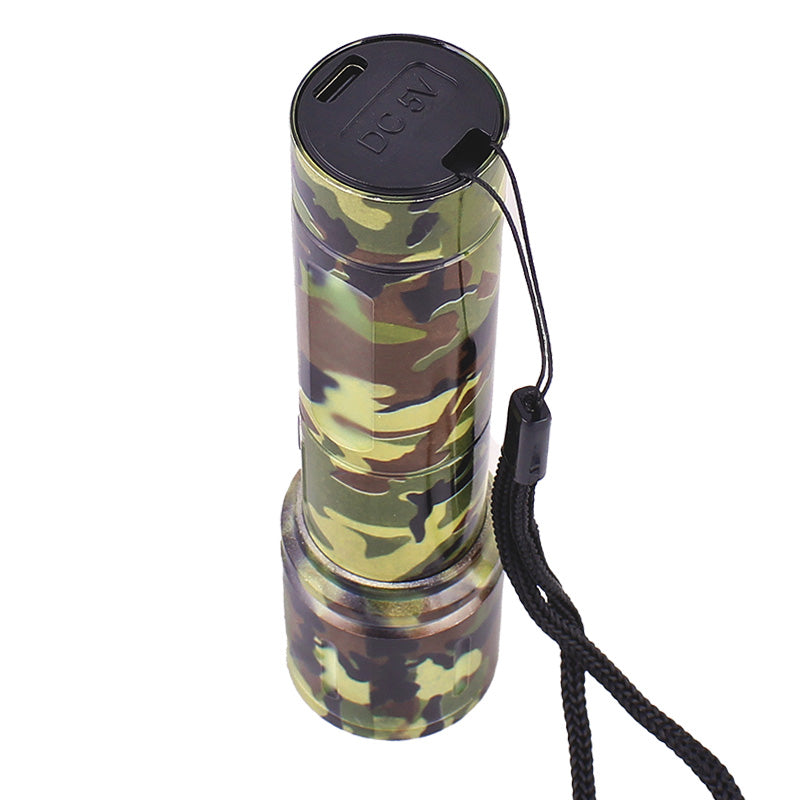 Lampe torche LED rechargeable USB-C X Balong BL-603M – Zoom et métal